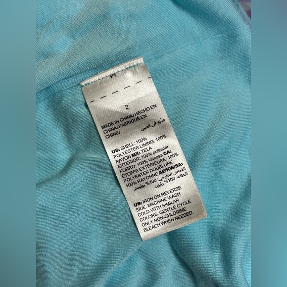 Chicos Asymmetrical Watercolor Stripe Layered Tunic - Picture 9 of 11